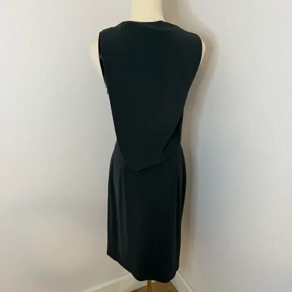 Alexander Wang] Green Dress with Black Leather accents - Size 2 -  threedaughtersproperties.com